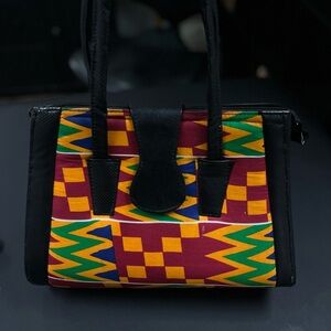 Kente Cloth Colorful Patterned Women's Bag
